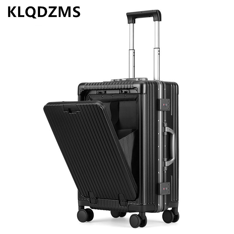 Front Opening Laptop Luggage 24 Inch - KLQDZMS Maleta de cabina de 18,