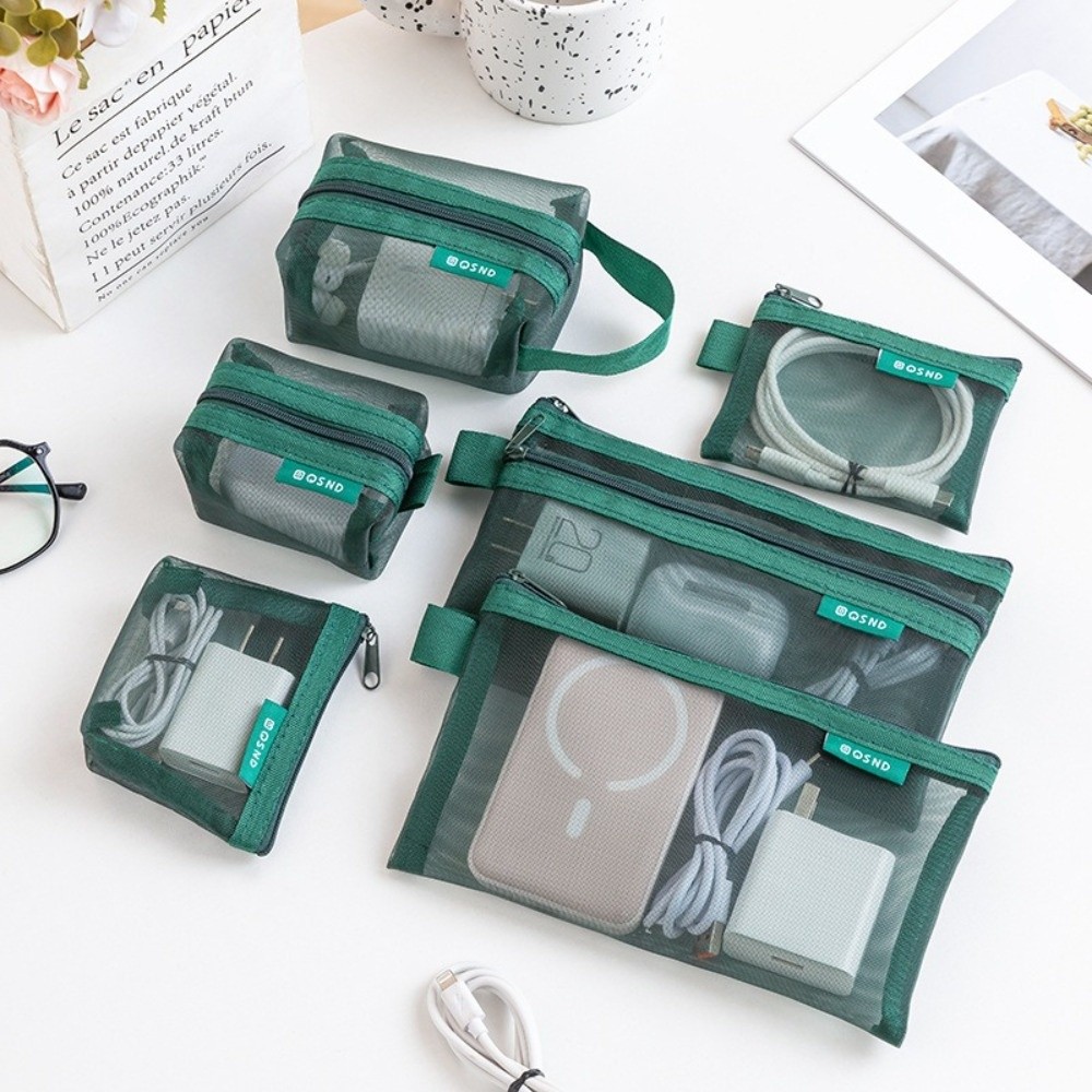 Cosmetic Bags - Bolsa de Almacenamiento Transparente de Nailon