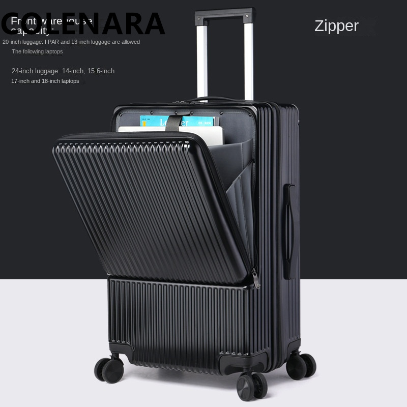 COLENARA Maleta de Viaje con R - Front Opening Laptop Luggage 24 Inch reseña y precio