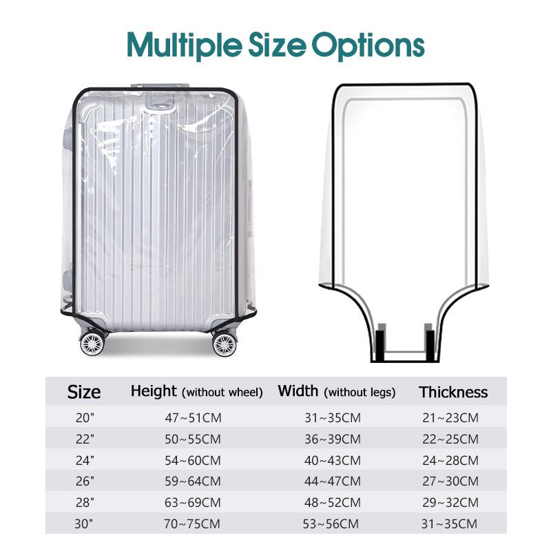 Funda transparente para equipa - Luggage Protective Cover Transparent reseña y precio