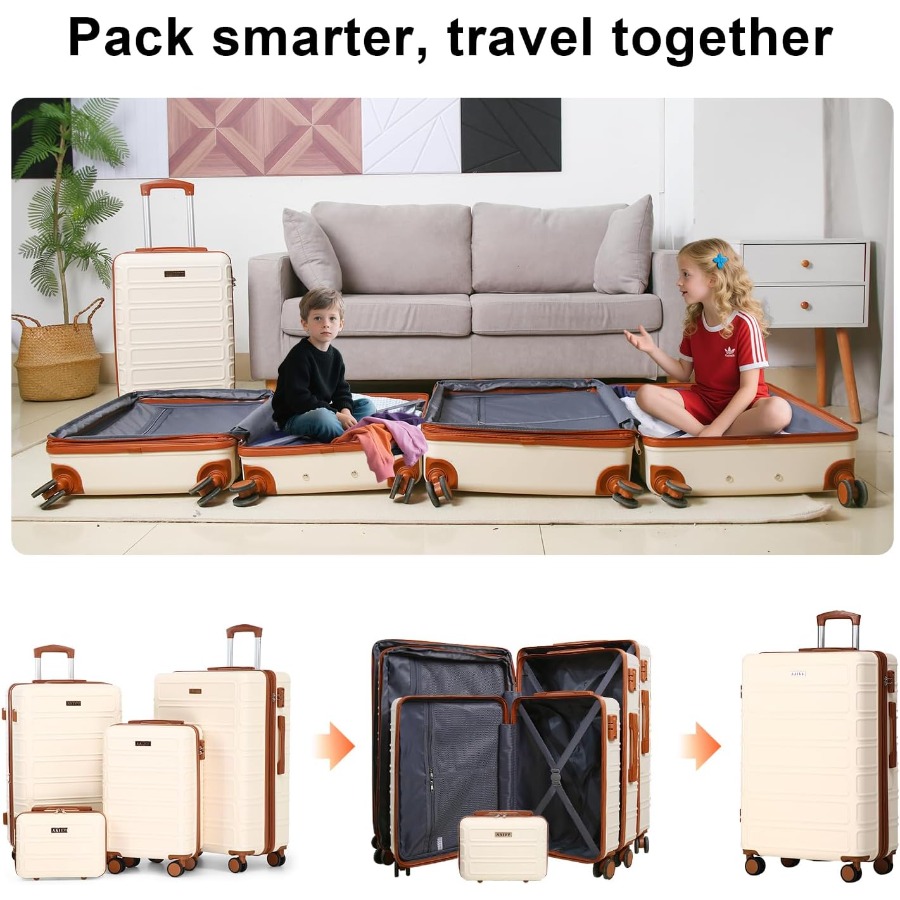 Juego de 4 Maletas de Viaje Ex - Expandable Hard Shell Luggage Set reseña y precio