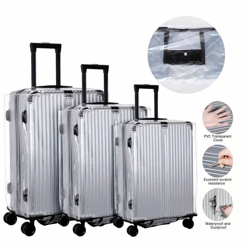 Protector de cubierta de PVC p - Luggage Protective Cover Transparent reseña y precio