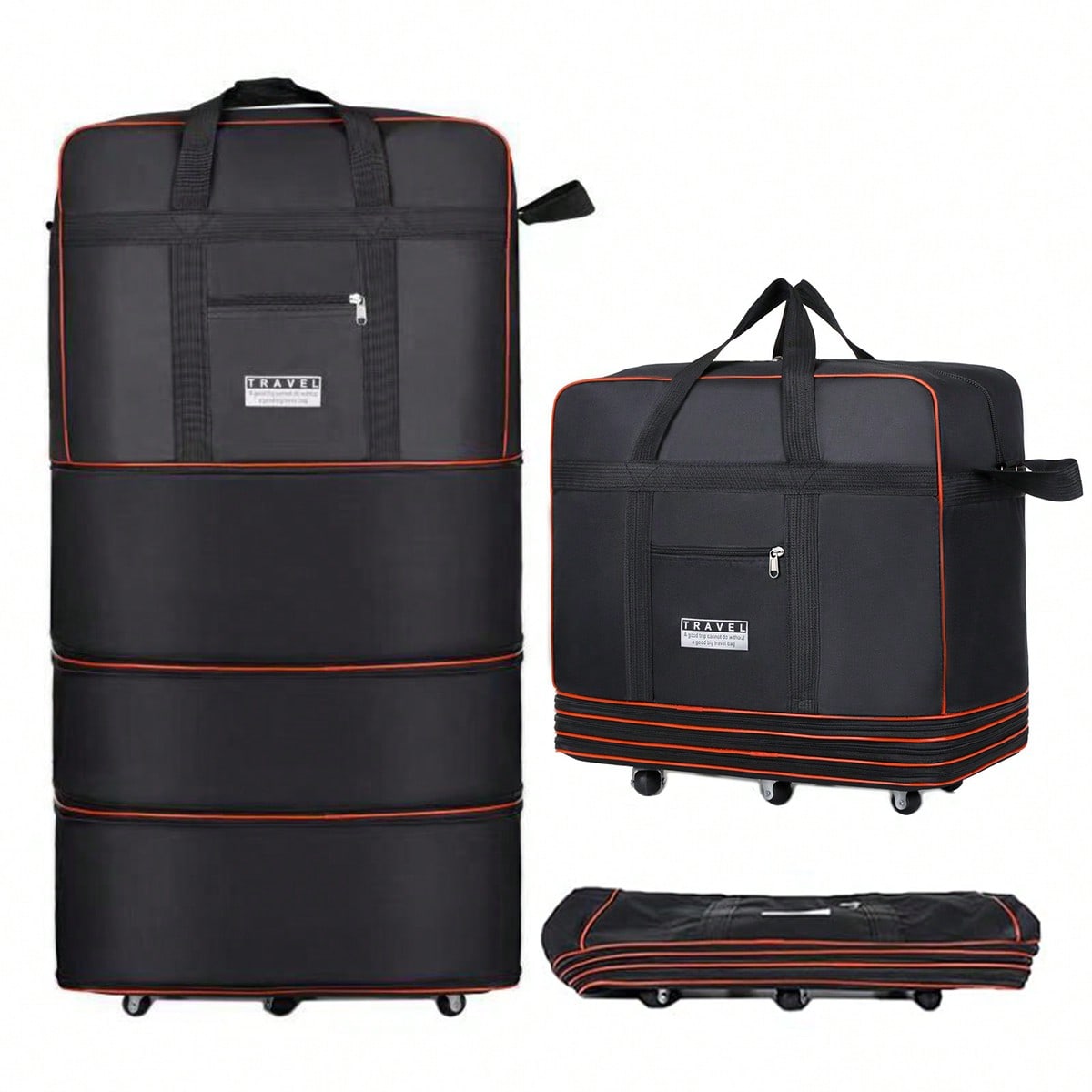 Bolsa de viaje plegable y con  - Foldable Rolling Luggage Bag reseña y precio
