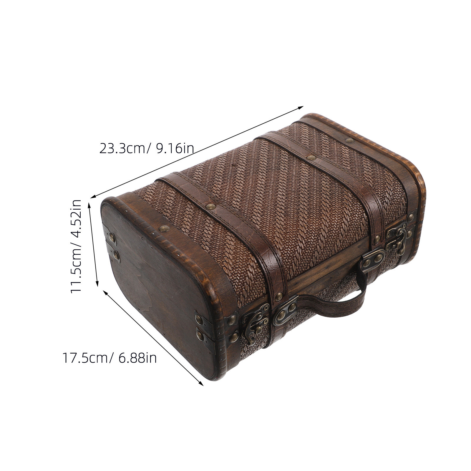Maleta de Madera Vintage, Caja - Retro Vintage Trunk Suitcase reseña y precio