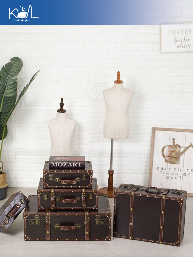 Maleta Decorativa Marrón Vinta - Retro Vintage Trunk Suitcase reseña y precio