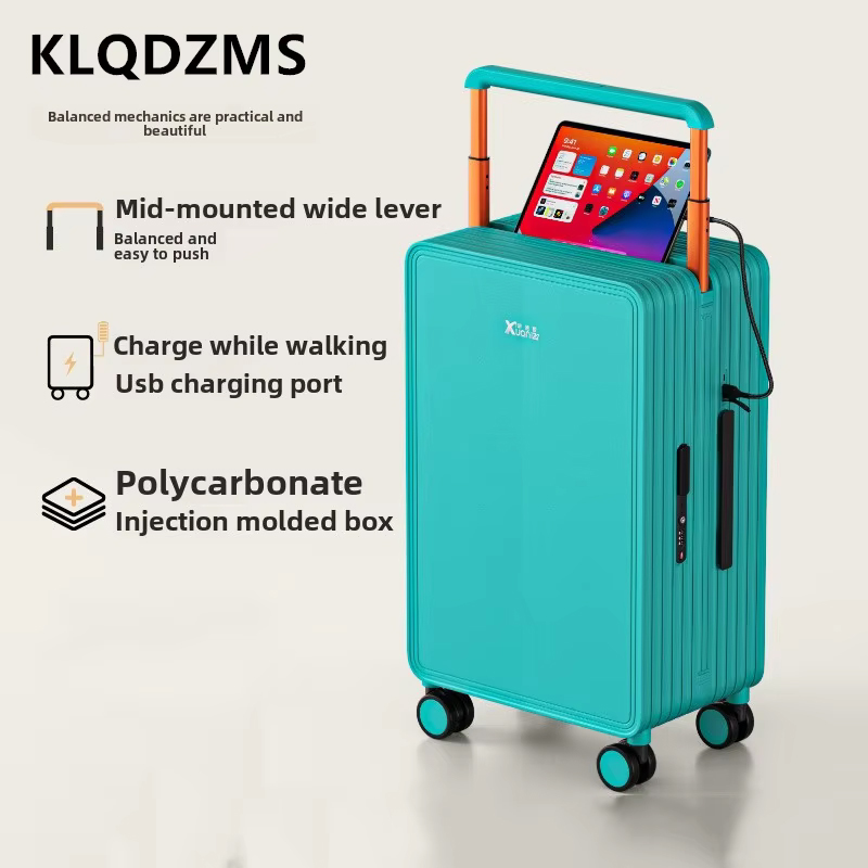 KLQDZMS equipaje ABS + caja de - Spinner Wheel Rolling Suitcase 20 Inch reseña y precio