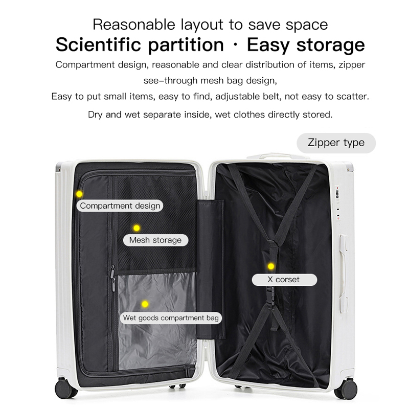SUSHIMU equipaje de mano con p - Spinner Wheel Rolling Suitcase 20 Inch reseña y precio