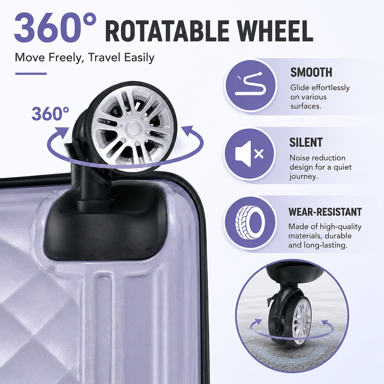 Juego de 2 maletas de mano, ma - Cabin Size Lightweight Travel Trolley reseña y precio