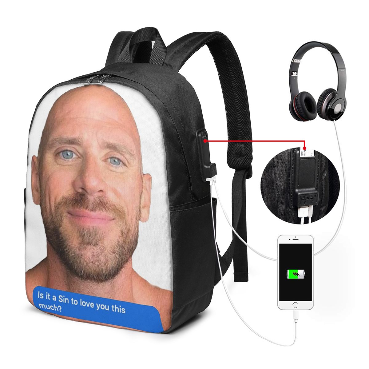 Mochila Johnny Sins Flirty Tex - Travel Bags reseña y precio