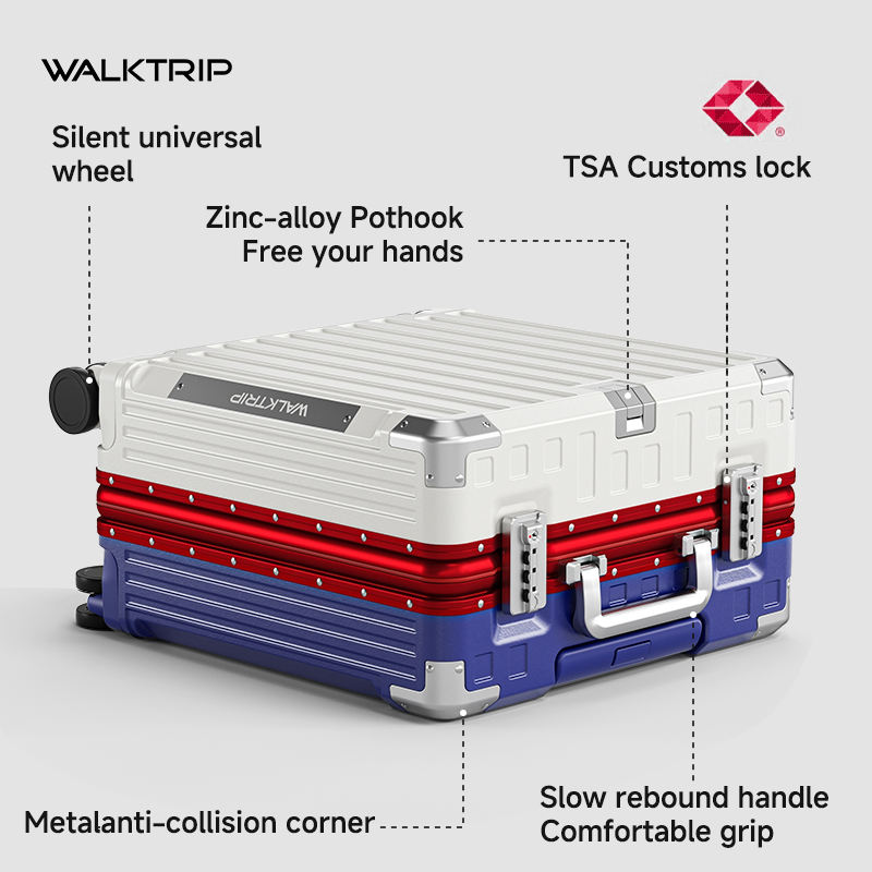 Maleta de Viaje Rígida de 18 P - Aluminum Frame Carry On Luggage reseña y precio