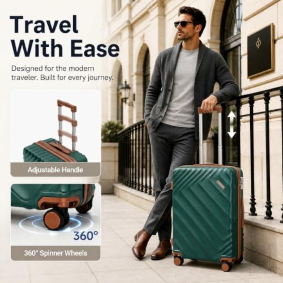 Juego de maletas rígidas expan - Expandable Hard Shell Luggage Set reseña y precio