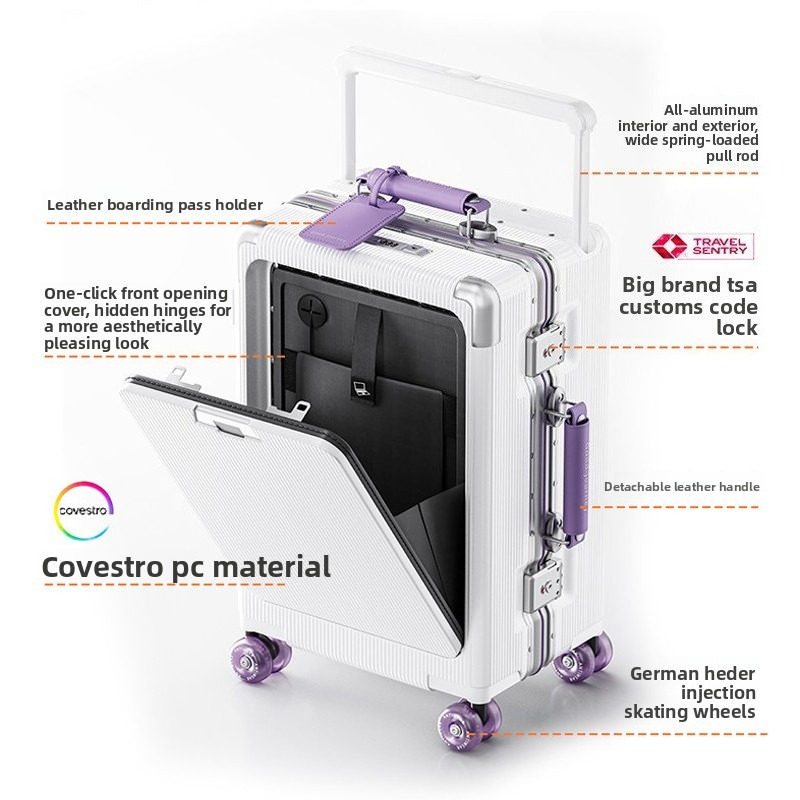 Maleta de viaje de 20, 24 y 26 - Aluminum Frame Carry On Luggage reseña y precio