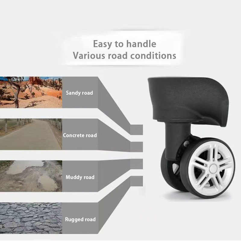 Accesorios de ruedas fijos par - Silent Replacement Luggage Wheels reseña y precio