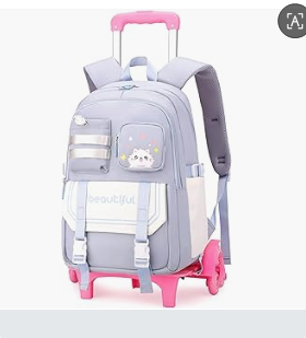 Mochila escolar con ruedas par - Foldable Rolling Luggage Bag reseña y precio