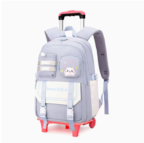 Mochila escolar con ruedas par - Foldable Rolling Luggage Bag reseña y precio