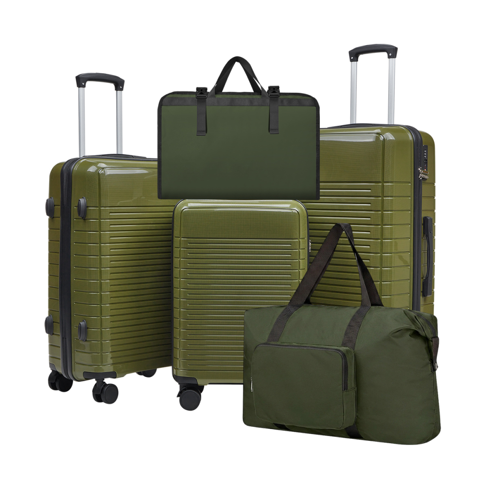 Juego de maletas rígidas de po - Spinner Wheel Rolling Suitcase 20 Inch reseña y precio
