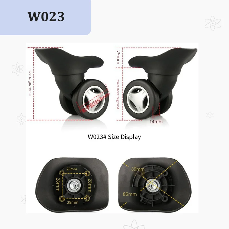 Kit de Reparación de Ruedas pa - Silent Replacement Luggage Wheels reseña y precio