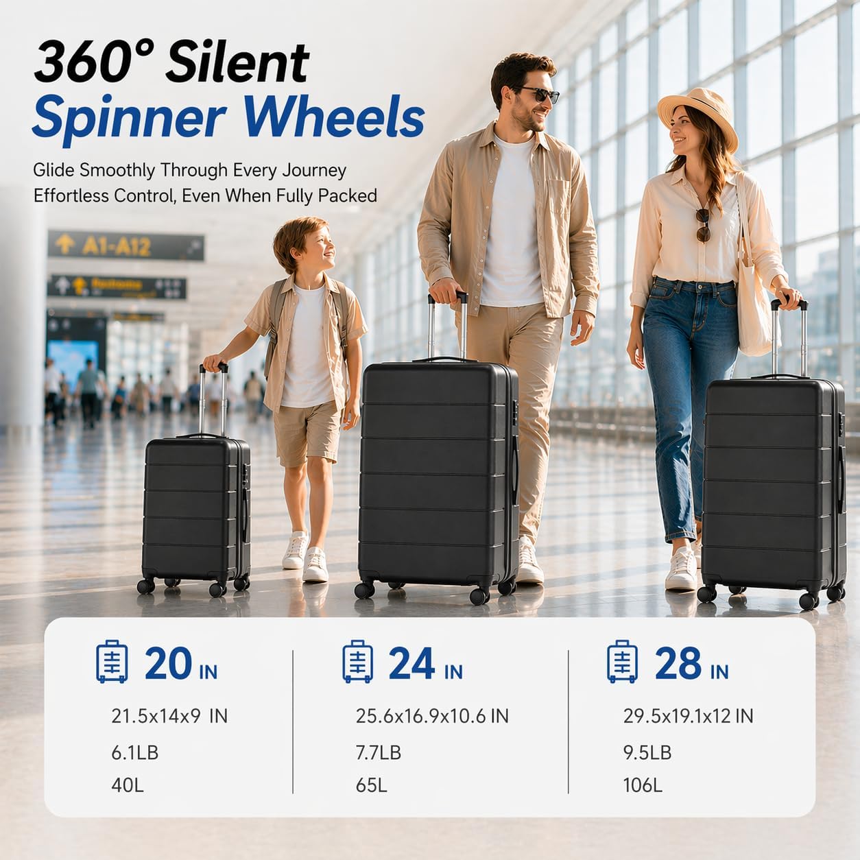 Set de maletas rígidas expandi - Expandable Hard Shell Luggage Set reseña y precio