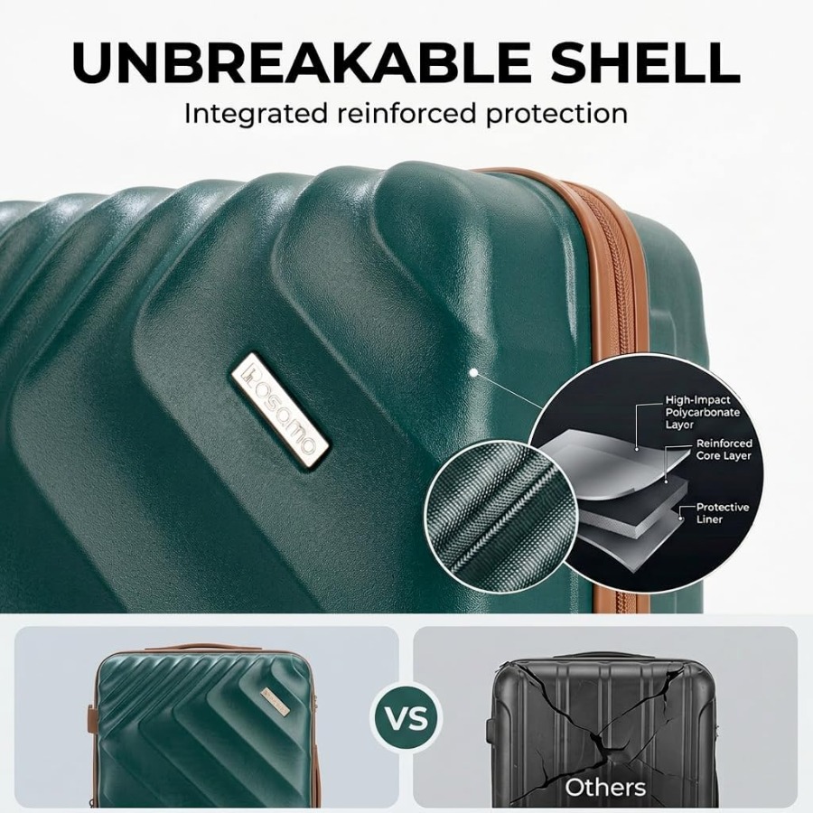 Juego de maletas rígidas expan - Expandable Hard Shell Luggage Set reseña y precio