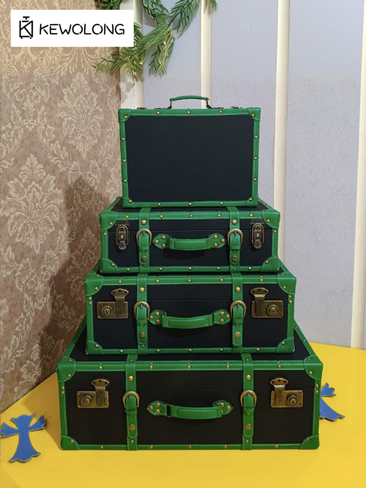 Maleta de cuero vintage para a - Retro Vintage Trunk Suitcase reseña y precio
