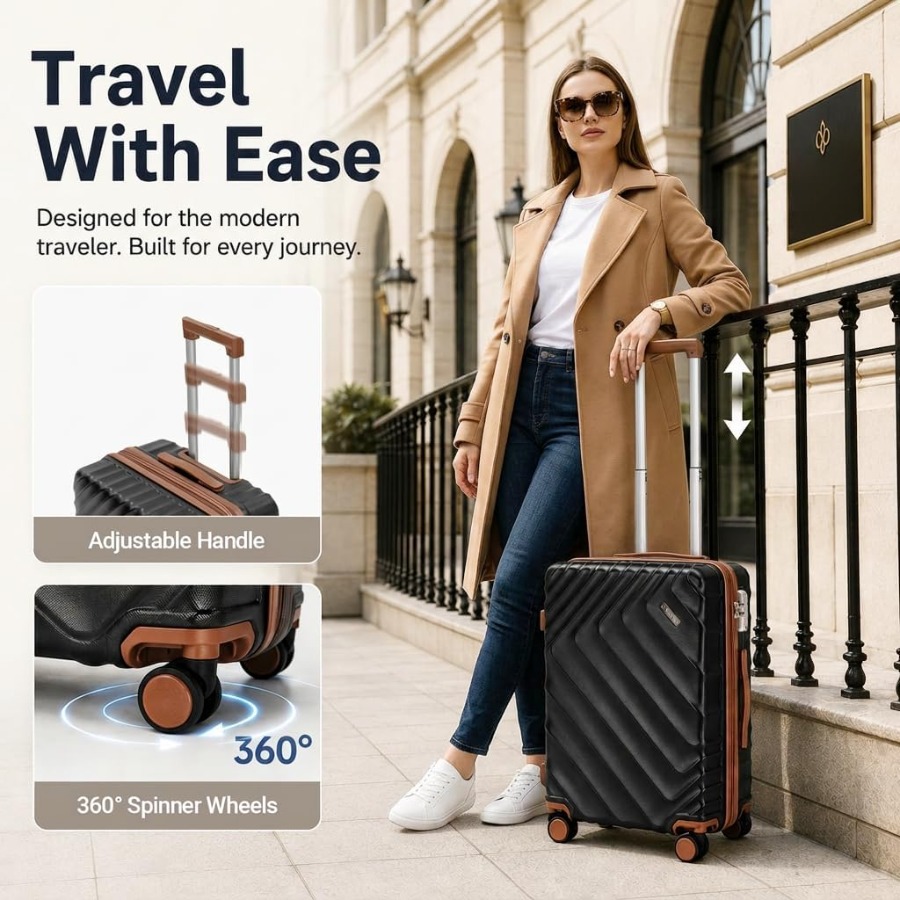 Juego de maletas rígidas expan - Expandable Hard Shell Luggage Set reseña y precio