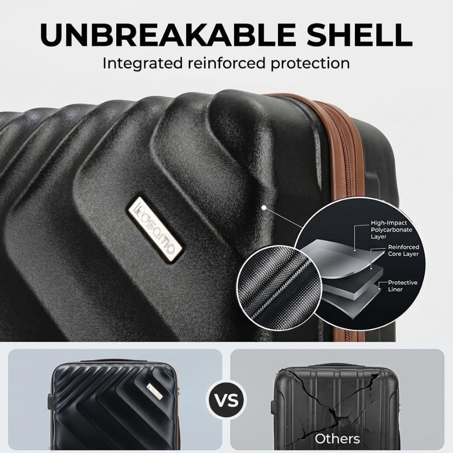 Juego de maletas rígidas expan - Expandable Hard Shell Luggage Set reseña y precio