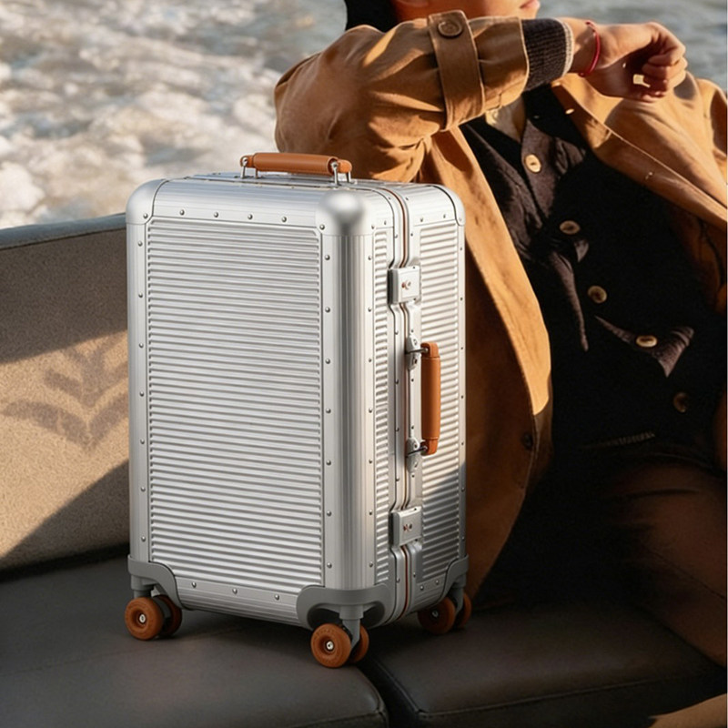 Maleta de viaje grande con mar - Aluminum Frame Carry On Luggage reseña y precio