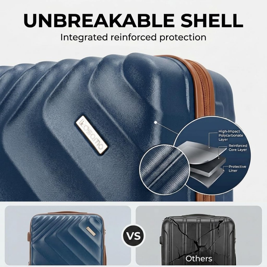 Juego de maletas rígidas expan - Expandable Hard Shell Luggage Set reseña y precio
