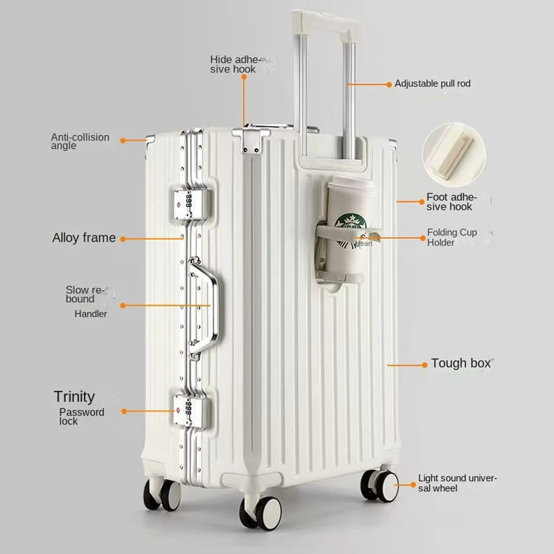 Maleta de Viaje de Gran Capaci - Aluminum Frame Carry On Luggage reseña y precio